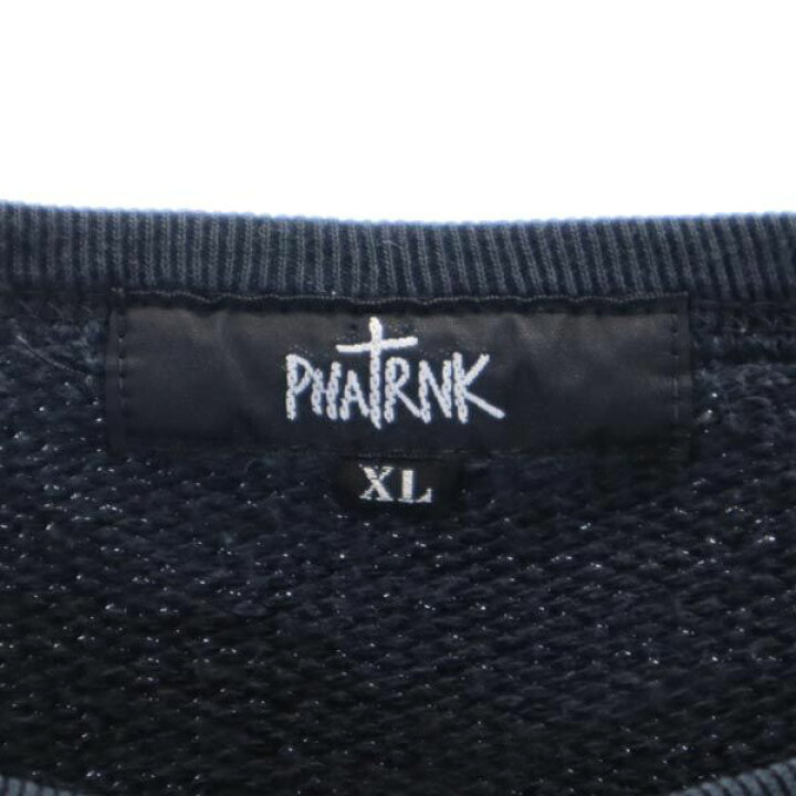 楽天市場】ファットランク スウェット XL 黒系 PHATRNK ロゴ刺繍 長袖 