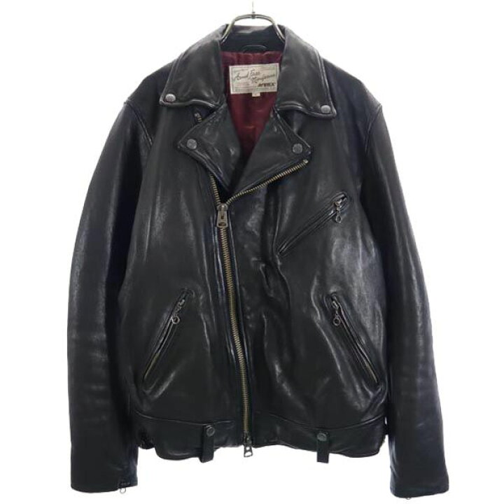 楽天市場】アヴィレックス 羊革 ライダース レザージャケット L 黒  