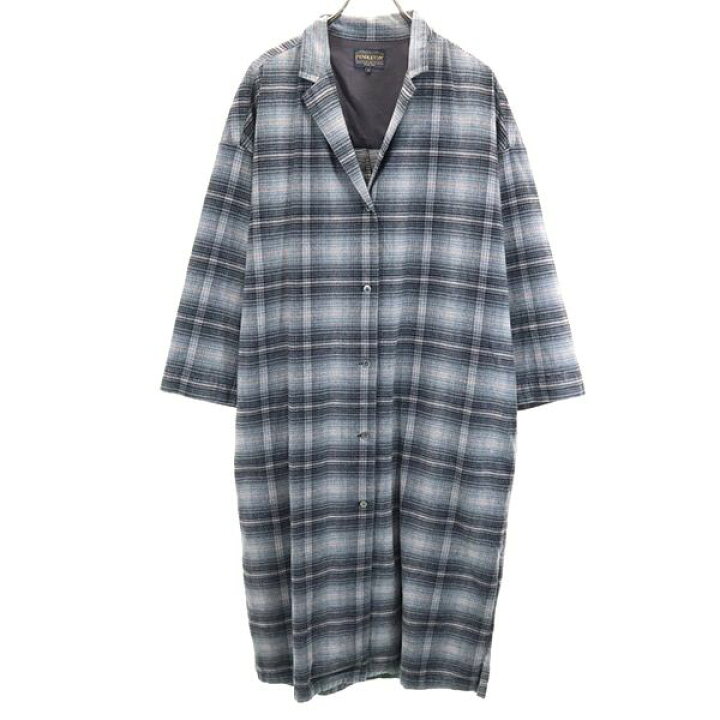 楽天市場】古着 PENDLETON ペンドルトン チェック柄 ロングコート F  