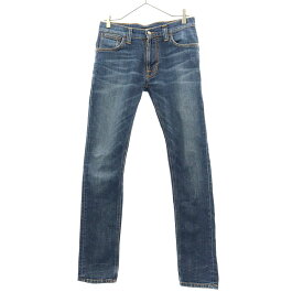 ヌーディージーンズ ストレート デニムパンツ W29 ネイビー Nudie Jeans メンズ 【中古】 【240215】