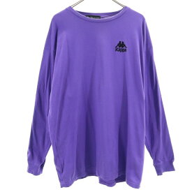 カッパ 長袖 Tシャツ L パープル Kappa ロンT メンズ 【中古】 【240423】