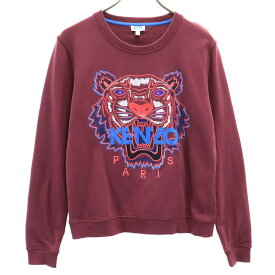 ケンゾー 長袖 トレーナー L ボルドー系 KENZO スウェット レディース 【中古】 【240215】