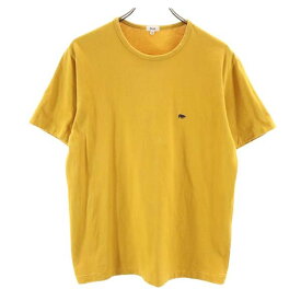 サイ 日本製 半袖 Tシャツ 38 マスタード Scye ロゴ刺繍 メンズ 【中古】 【230430】 メール便可