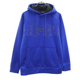 アンダーアーマー 長袖 ジャージ パーカー SM ブルー UNDER ARMOUR 裏起毛 メンズ 【中古】 【240115】