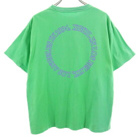 エックスガール バックプリント 半袖 Tシャツ 1 緑 X-girl レディース 【中古】 【240425】 メール便可