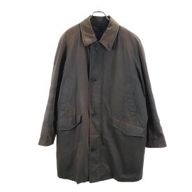 バーバリー 三陽商会 日本製 ライナー付き ステンカラーコート L 黒 BURBERRY メンズ 【中古】 【231122】