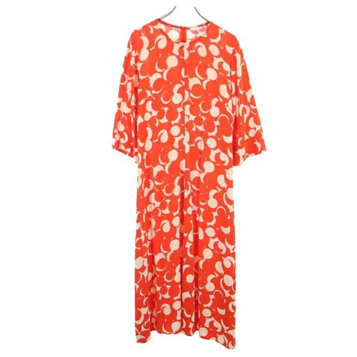 楽天市場】古着 marimekko マリメッコ 花柄 7分袖 ロングワンピース 40 
