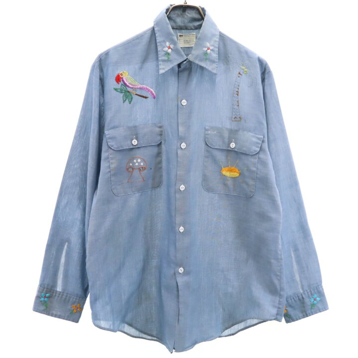 楽天市場】ビッグマック 70s ヴィンテージ 長袖 シャンブレーシャツ M 