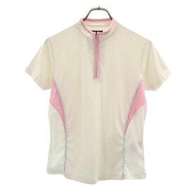 バーバリー ゴルフウェア M ホワイト×ピンク BURBERRY GOLF レディース 【中古】 【230615】 メール便可