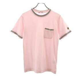 アベイシングエイプ クルーネック 半袖 Tシャツ S ピンク A BATHING APE 日本製 メンズ 【中古】 【230615】 メール便可