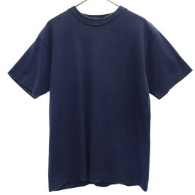 クローバーリーフ スカジャン刺繍 半袖 Tシャツ ネイビー CLOVERLEAF クルーネック CL70270 メンズ 【中古】 【230615】 メール便可