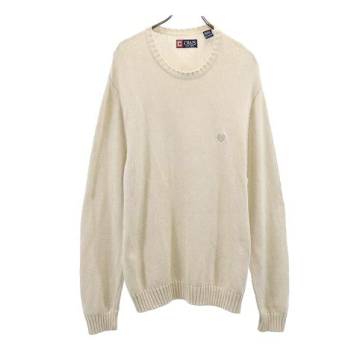 楽天市場】古着 CHAPS チャップス 長袖 コットン セーター XXL 