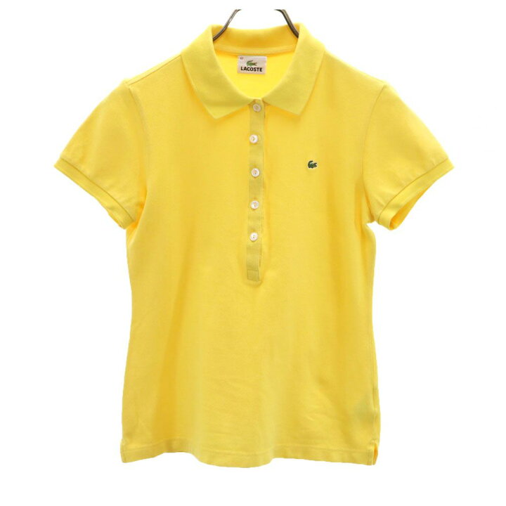 楽天市場】古着 LACOSTE ラコステ 日本製 半袖 ポロシャツ 42 イエロー 