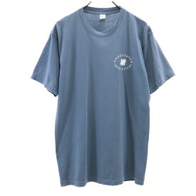 アンディフィーテッド USA製 プリント 半袖 Tシャツ M ブルー UNDEFEATED メンズ 【中古】 【240428】 メール便可