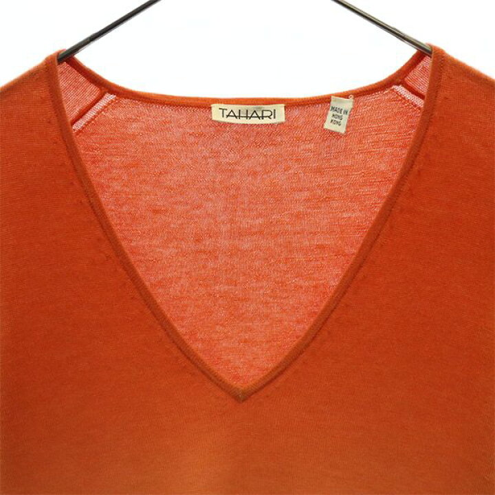 楽天市場】古着 ELIE TAHARI タハリ 長袖 カシミヤ100% セーター M 