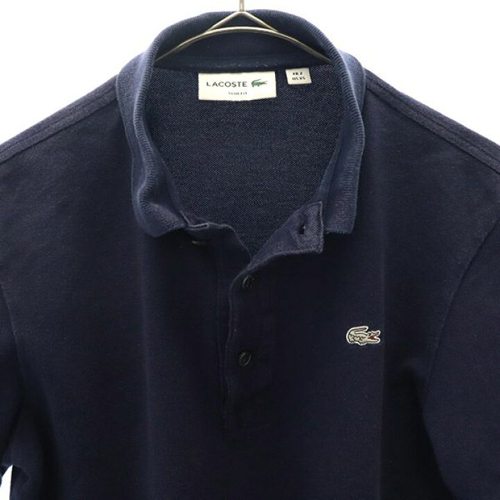 楽天市場】ラコステ ワッペン 半袖 ポロシャツ XS ネイビー LACOSTE  