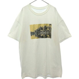 ソフネット ロゴプリント 半袖 Tシャツ XL ホワイト SOPHNET. ロゴワッペン メンズ 【中古】 【230901】
