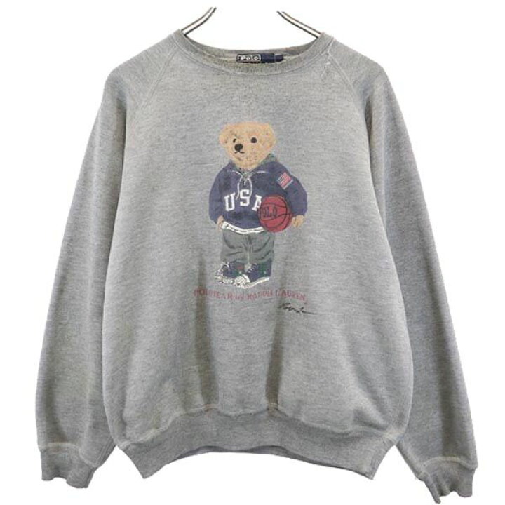 楽天市場】ポロバイラルフローレン 90s オールド ポロベア スウェット  