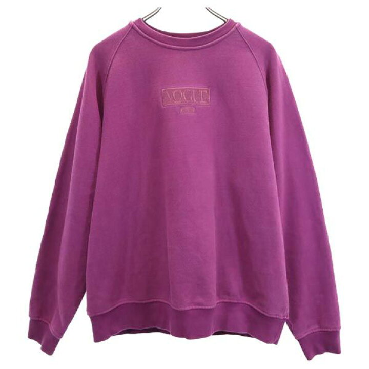 楽天市場】古着 キス KITH × ヴォーグ コラボ 長袖 トレーナー M 紫系  