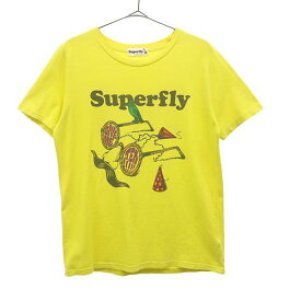 スーパーフライ 2013 ライブ プリント 半袖 Tシャツ S イエロー Superfly メンズ 【中古】 【230708】 メール便可