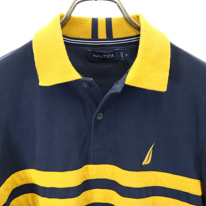 楽天市場】古着 NAUTICA ノーティカ 長袖 ポロシャツ S ネイビー 
