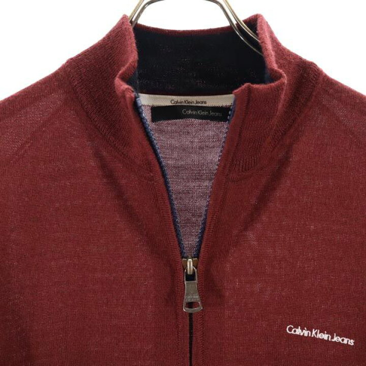 楽天市場】カルバンクラインジーンズ ニット ジップ ジャケット M 