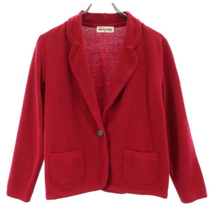 楽天市場】ピエールカルダン ウール100％ ニット テーラードジャケット  