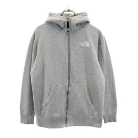 ノースフェイス NT35171 アウトドア ジップパーカー M グレー THE NORTH FACE ロゴ刺繍 裏起毛 メンズ 【中古】 【230919】