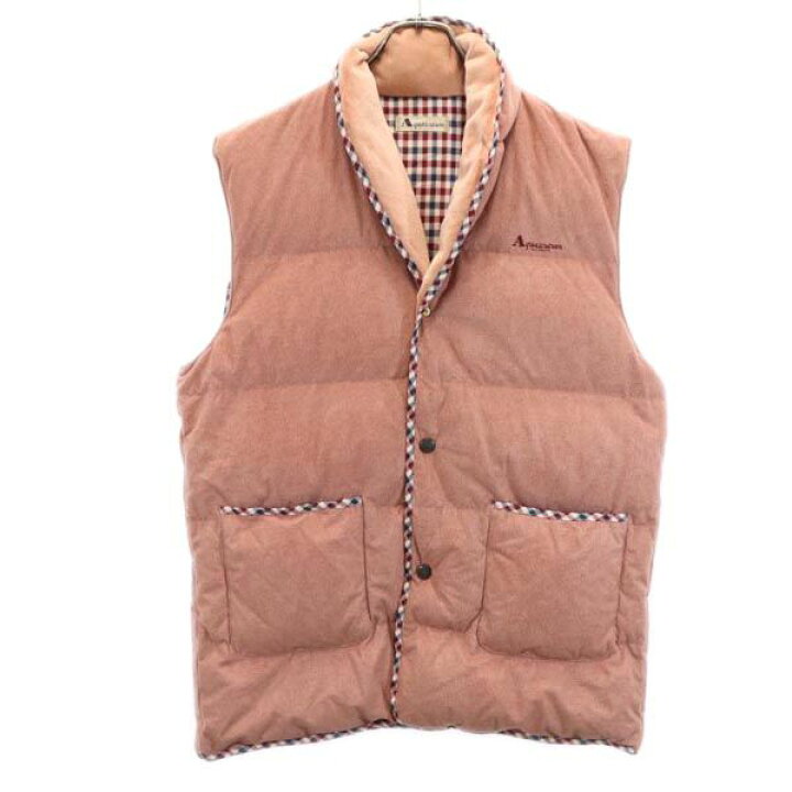 楽天市場】古着 アクアスキュータム Aquascutum ダウンベスト M~L 
