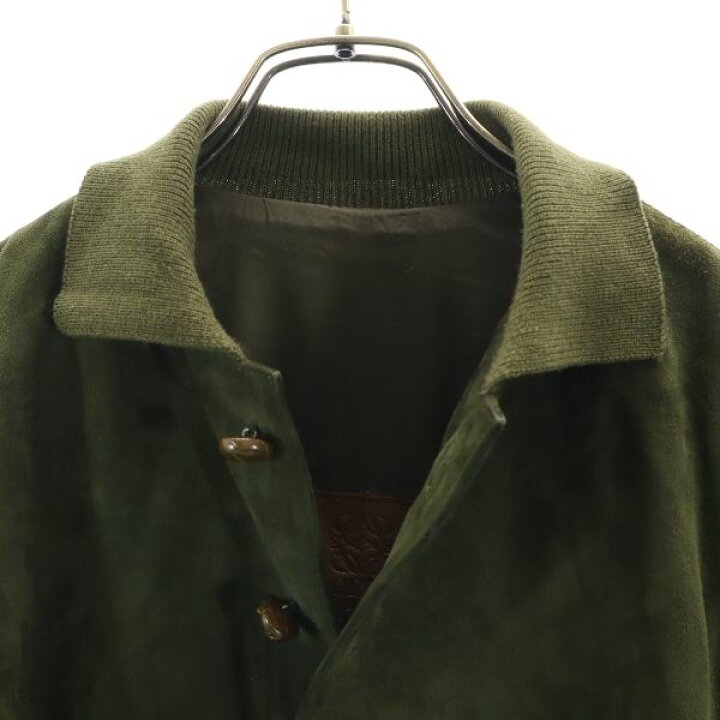 楽天市場】ロエべ スエード アーガイル柄 レザージャケット 52 