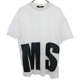 エムエスジーエム イタリア製 半袖 Tシャツ XS 白 MSGM メンズ 【中古】 【240508】 メール便可