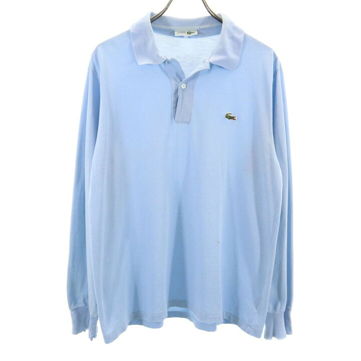 楽天市場】シュミーズラコステ 長袖 ポロシャツ 5 水色 CHEMISE 