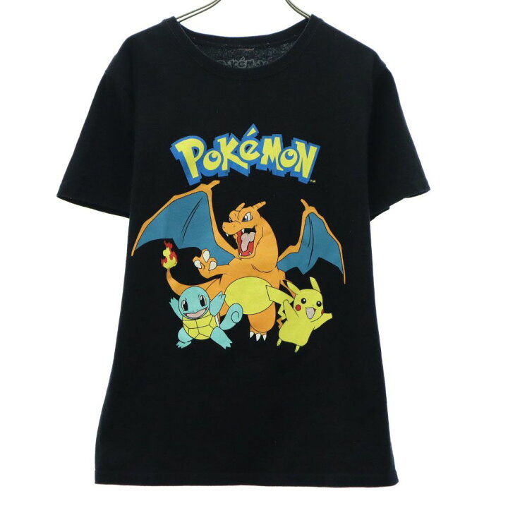 楽天市場】古着 ポケモン POKEMON プリント 半袖 Tシャツ S ブラック 