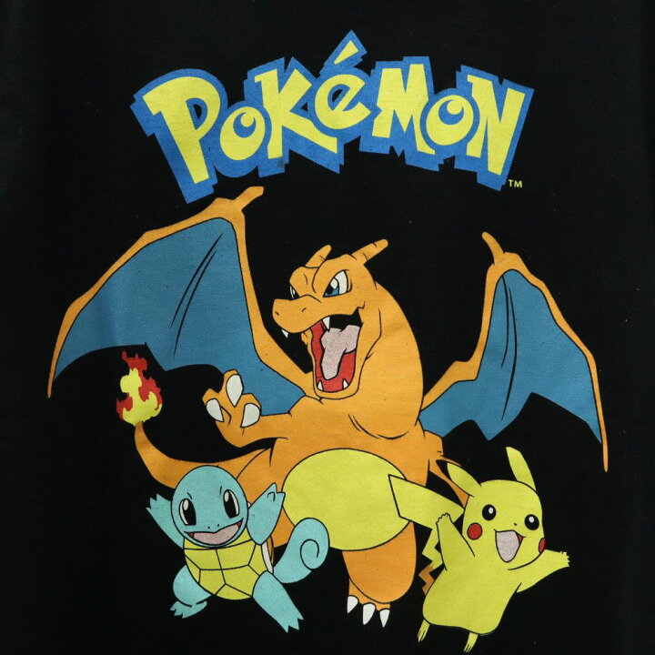 楽天市場】古着 POKEMON ポケモン プリント 半袖 Tシャツ S ブラック 