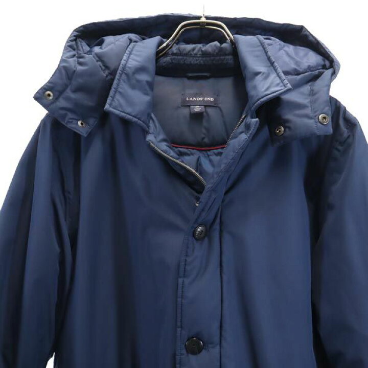 楽天市場】ランズエンド ダウンコート M ネイビー LANDS' END 