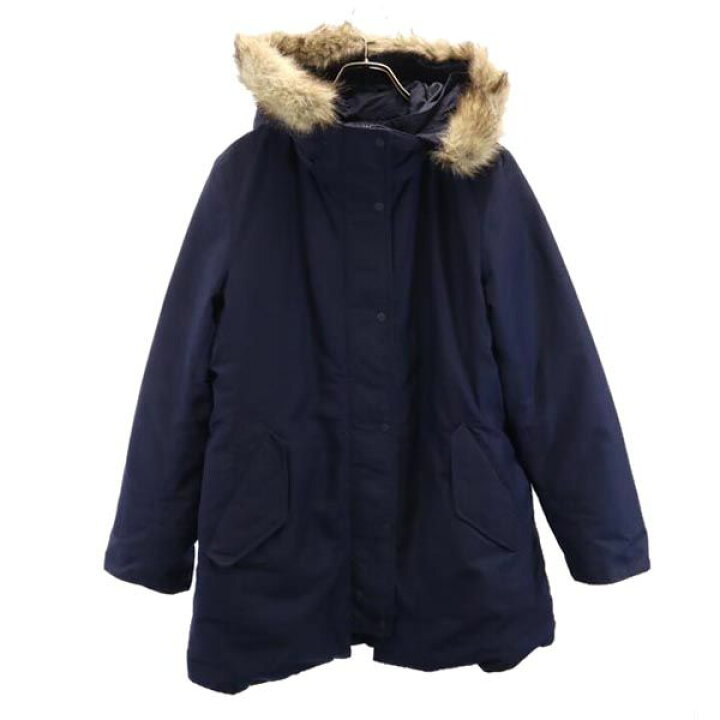楽天市場】ユニクロ ノンキルト ショート ダウンコート XL ネイビー 