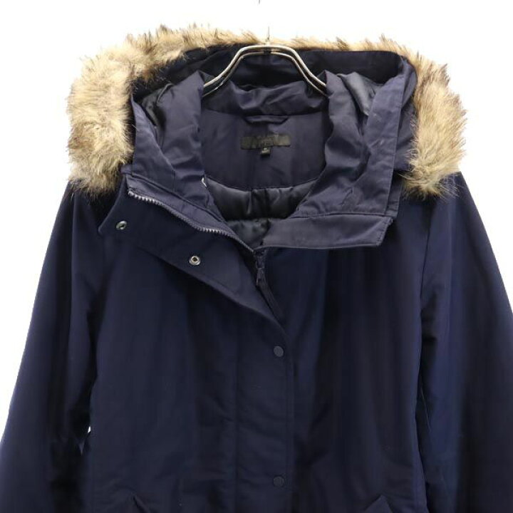 楽天市場】ユニクロ ノンキルト ショート ダウンコート XL ネイビー 