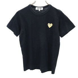 プレイコムデギャルソン 2017年 日本製 半袖 Tシャツ M ブラック PLAY COMME des GARCONS レディース 【中古】 【240506】 メール便可