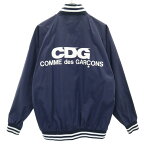 コムデギャルソン 2016年 グッドデザインショップ バックプリント ナイロンジャケット L ネイビー COMME des GARCONS GOOD DESIGN SHOP 裏起毛 メンズ 【中古】 【240228】