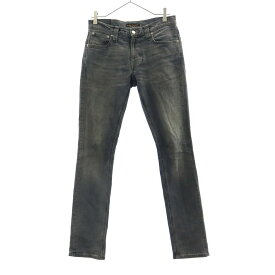 ヌーディージーンズ スリム デニムパンツ w28 グレー Nudie Jeans co ジーンズ メンズ 【中古】 【240229】