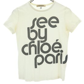 シーバイクロエ 半袖 Tシャツ 40 アイボリー系 SEE BY CHLOE レディース 【中古】 【240515】 メール便可