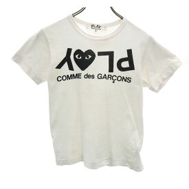 プレイコムデギャルソン 00s 2008年 日本製 半袖 Tシャツ S ホワイト PLAY COMME des GARCONS レディース 【中古】 【240515】 メール便可
