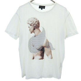 エンポリオアルマーニ 半袖 Tシャツ XL ホワイト Emporio Armani メンズ 【中古】 【240529】 メール便可