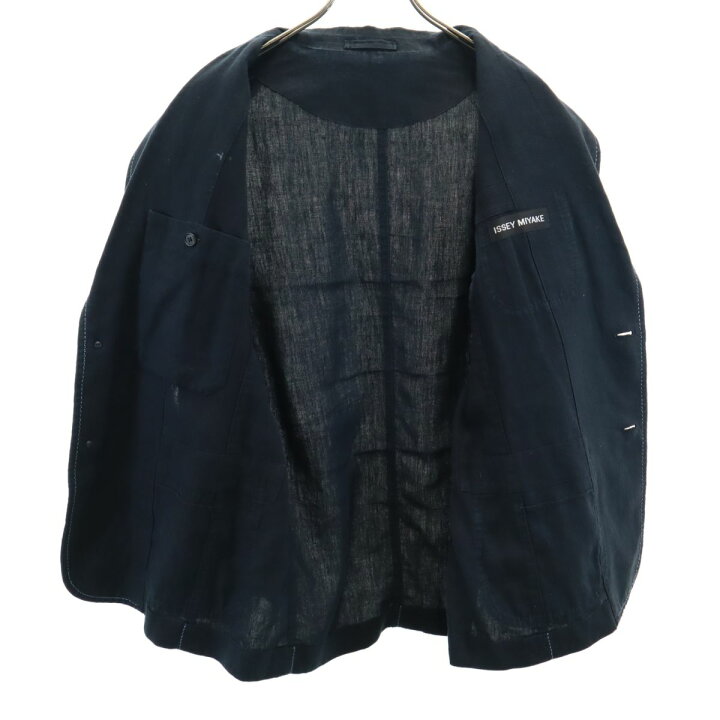 楽天市場】古着 イッセイミヤケ ISSEY MIYAKE リネン 長袖 テーラード 