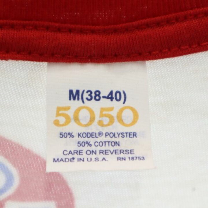 楽天市場】5050 70s USA製 デッドストック STP ロゴ 総柄 プリント 