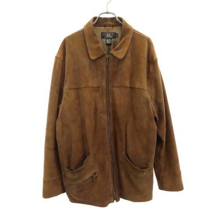 楽天市場】RRL 90s 初期黒タグ 赤三ツ星 レザージャケット L ダブル 