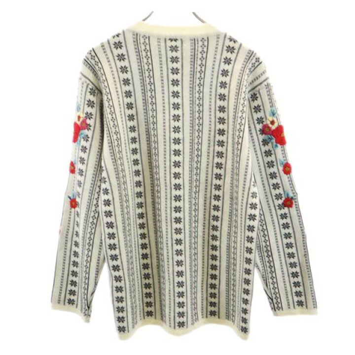 楽天市場】ケンゾー ウールブレンド 花柄刺繍 ニット M アイボリー 他  