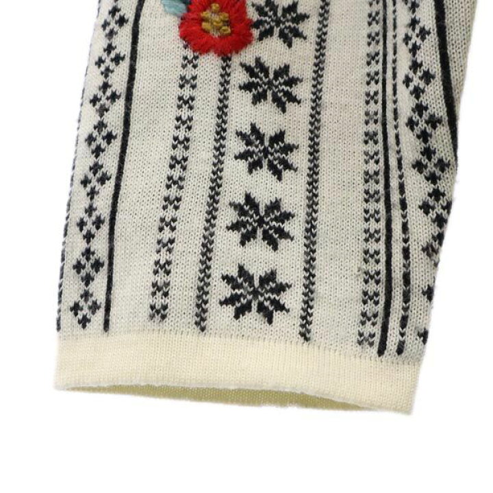 楽天市場】ケンゾー ウールブレンド 花柄刺繍 ニット M アイボリー 他 