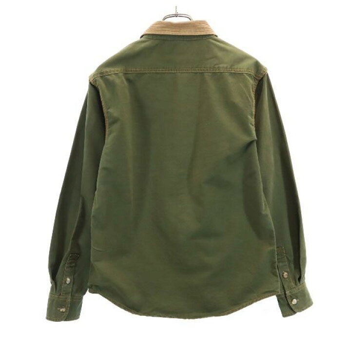 楽天市場】RRL 黒タグ 一ツ星 ハンティングシャツ L カーキグリーン 