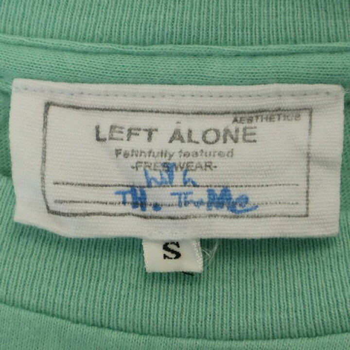 楽天市場】レフトアローン 刺繍 半袖 Tシャツ S グリーン LEFT ALONE 